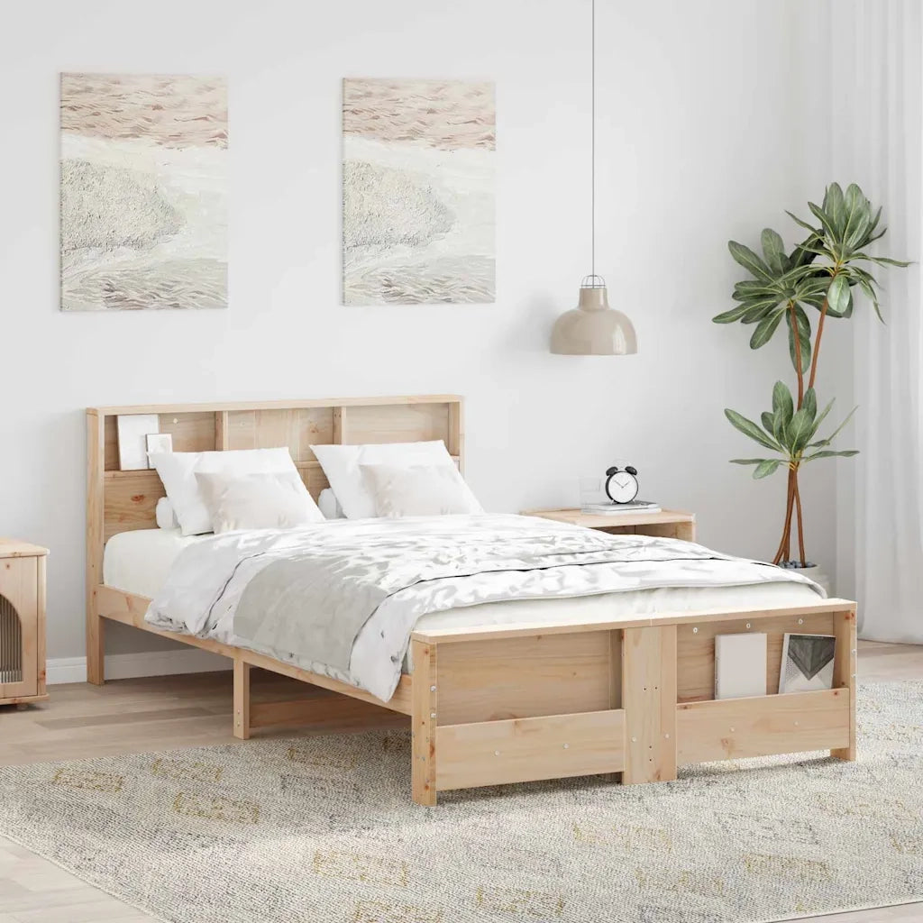 Struttura del letto Marrone 135 x 190 cm Legno multistrato