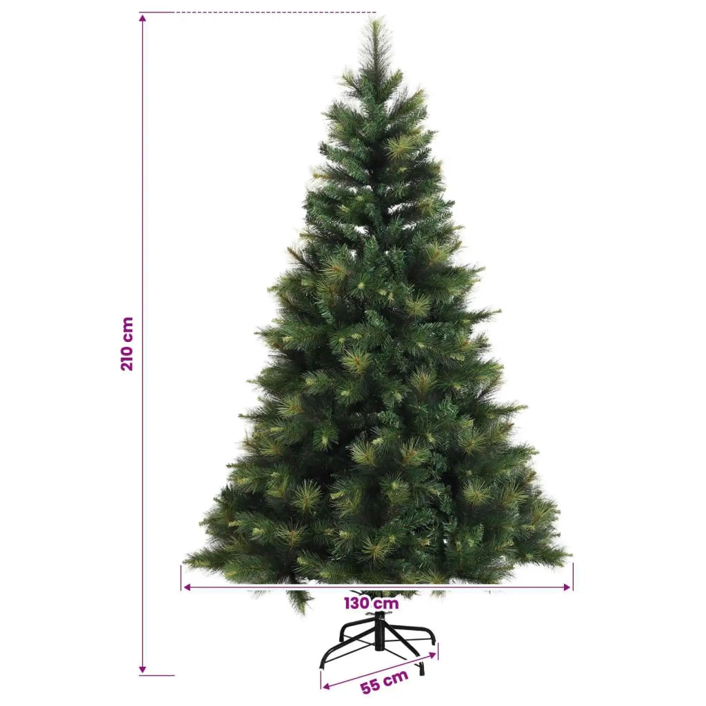 Albero di Natale Artificiale con Rami Pieghevoli 210 cm 42055510