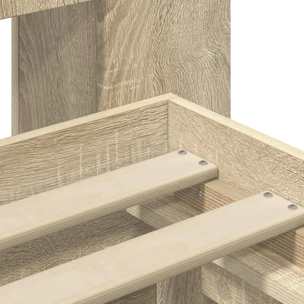 Struttura del letto con stoccaggio e testata Rovere Sonoma 3433995