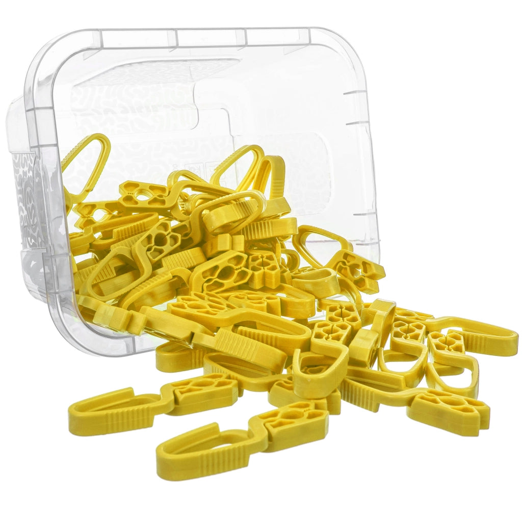 Mollette per bucato KADAX, set da 50 pezzi + contenitore con coperchio