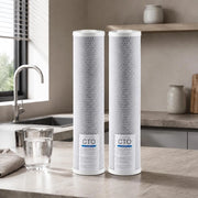 2 Replacement Cartridges For Whole House Water Filter, 115 X 507 Mm CTO Carbon Block, Replacement Filter For 3-stage Water Filtration System, Reduces Chlorine, Bad Taste, And Odor.
