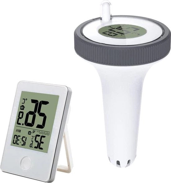 THERMOMETRO PER POOLO SOSPESO CON DISPLAY LCD PER TEMPERATURA ESTERNO E INTERNO