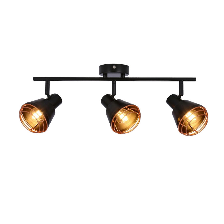 Plafoniera/Applique Candellux Neria 3xE14 nero rame 40W