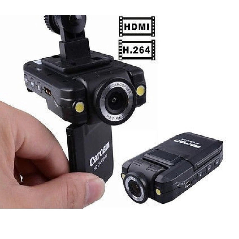 Trade Shop - Mini Dvr Portatile Per Auto Telecamera Led Lcd 2.0" Mini Hdmi Microsd Tf Full Hd -