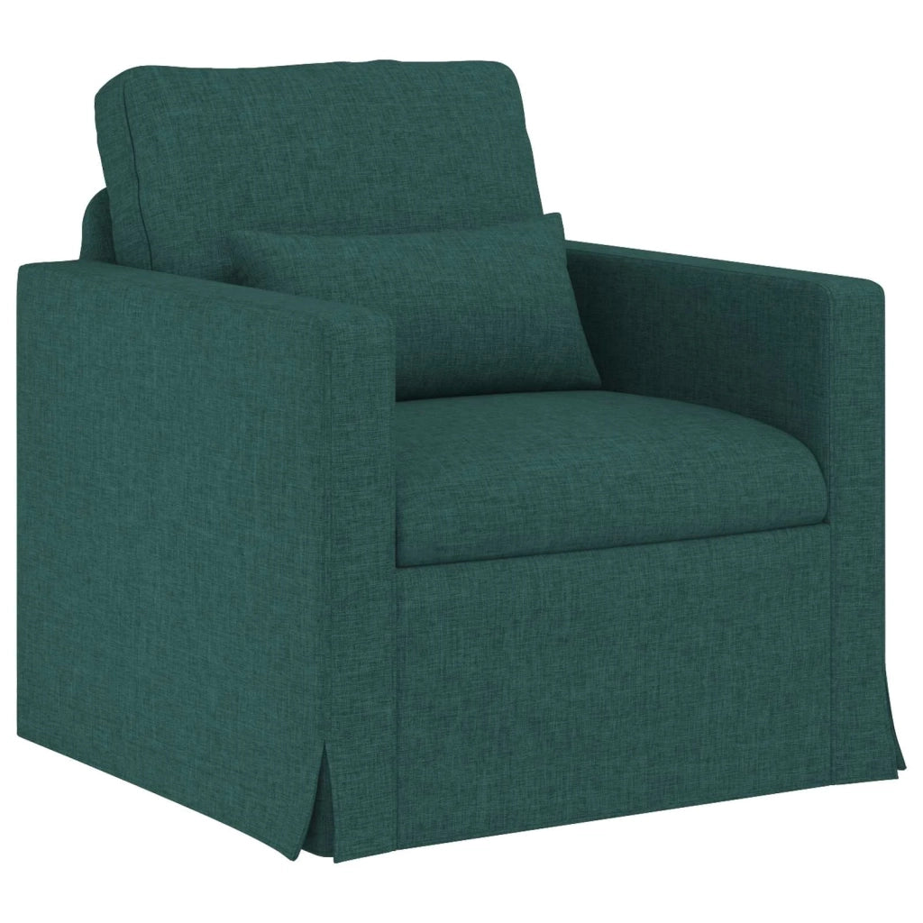 Set di divani 2 pcs Verde Scuro 139 x 78 x 80 cm Tessuto 3407496
