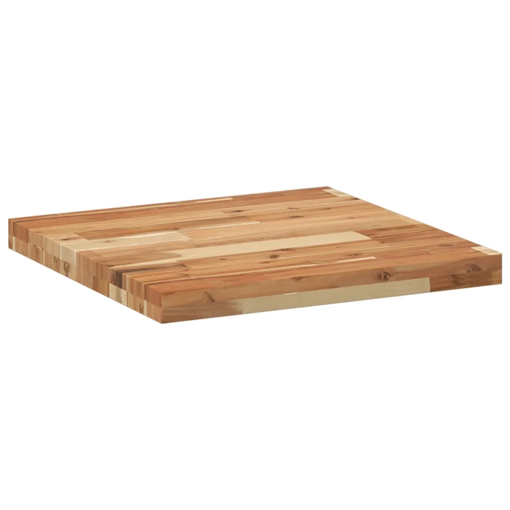 Piano Tavolo Quadrato 50x50x4 cm in Legno Massello di Acacia 4008725