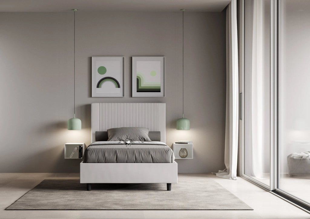 Letto Matrimoniale 160x210 cm Senza Rete Goya Bianco