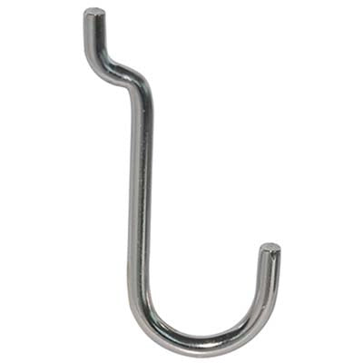 GANCIO UNCINO ACCIAIO X PANNELLO ESPOSITIVO - CROMATO n° 4 MM 22X53- 200 pezzi