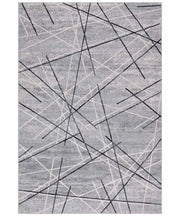Tappeto NEVADA 9244 grigio cm.240x340 stile moderno righe astratte