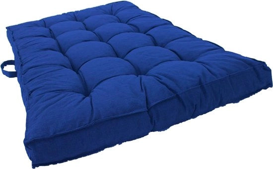 Boxcuscino lounge da 120 x 80 cm colore blu