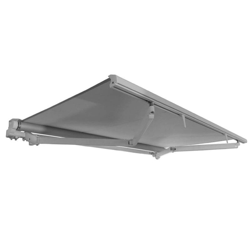 Tenda da Sole a Bracci Estensibili su Barra Quadra Tempotest Para', col. Marrone 18, Largh. 3,6m x Sporgenza 1.60m con Arganello Destro