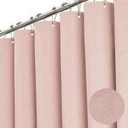 Douchegordini in stoffa, tessuti decorativi con texture di lino, tende da doccia in pesante tessuto di poliestere - 1,8 m* 2 m - Rosa caldo