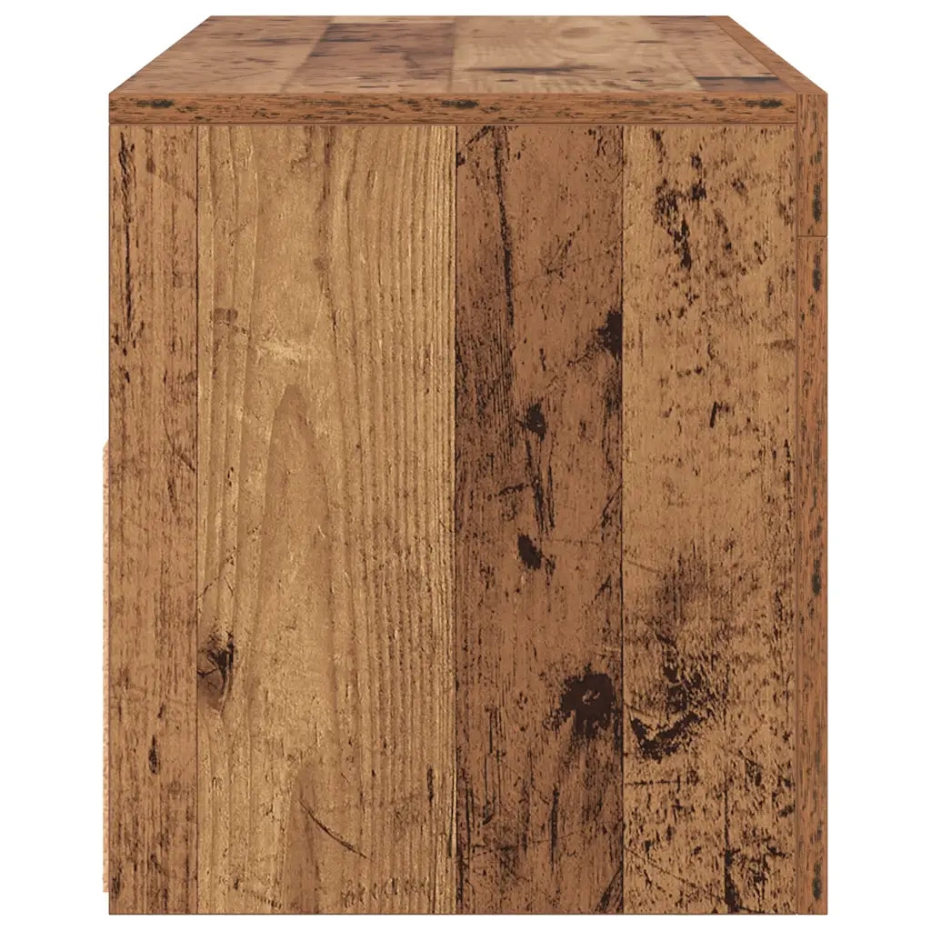 Mobile TV | Armadietto TV | Mobile Porta TV con LED Legno Antico 90x35x40 cm Multistrato