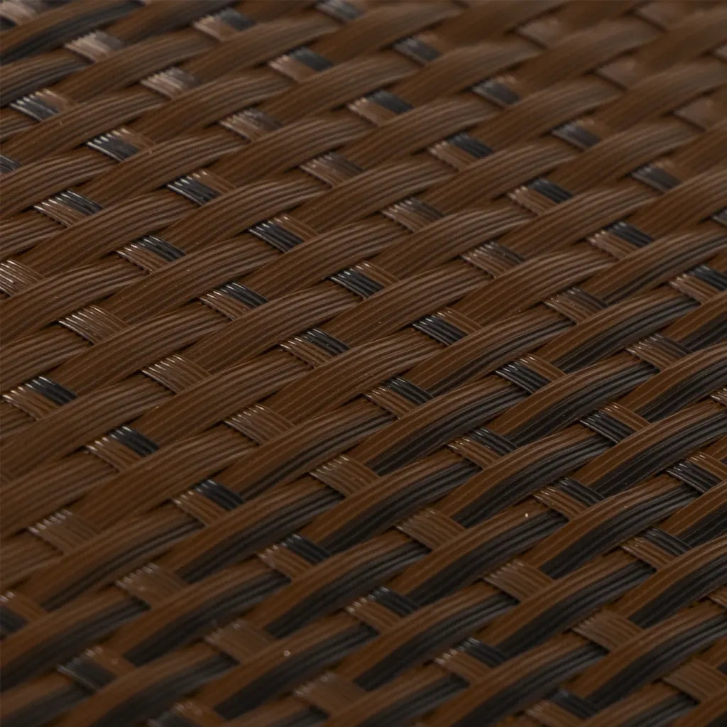 Schermo da balcone | Paravento da Balcone Marrone e Nero 1000x80 cm in Polyrattan