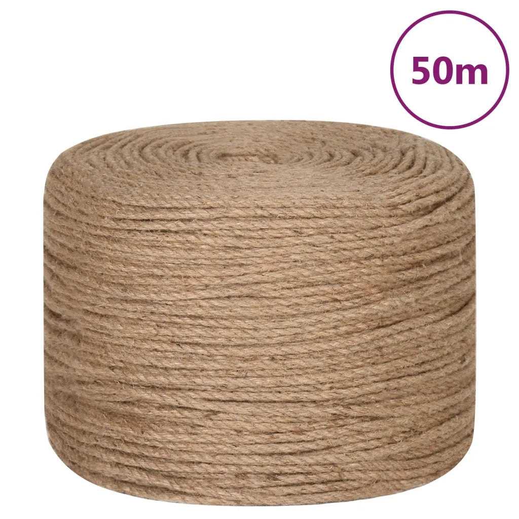 Corda | Fune in Juta Lunga 50 m Spessa 4 mm