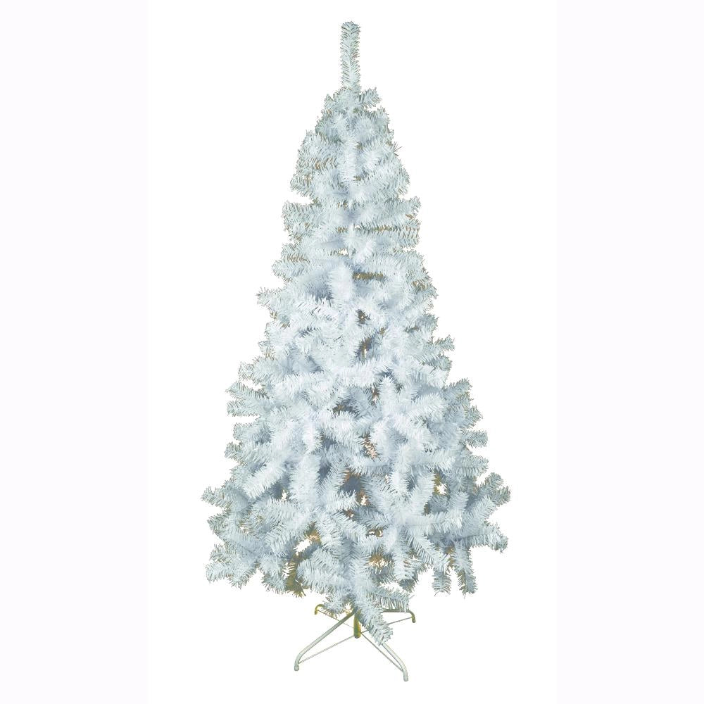 Albero di Natale Bianco ARTIC 90 cm 80 Rami Fissi Apertura ad Ombrello F4959