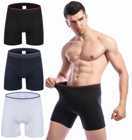 Calzini da Boxer - 3 pezzi - Comfortevole forma - Colore B - Calzini da uomo in cotone