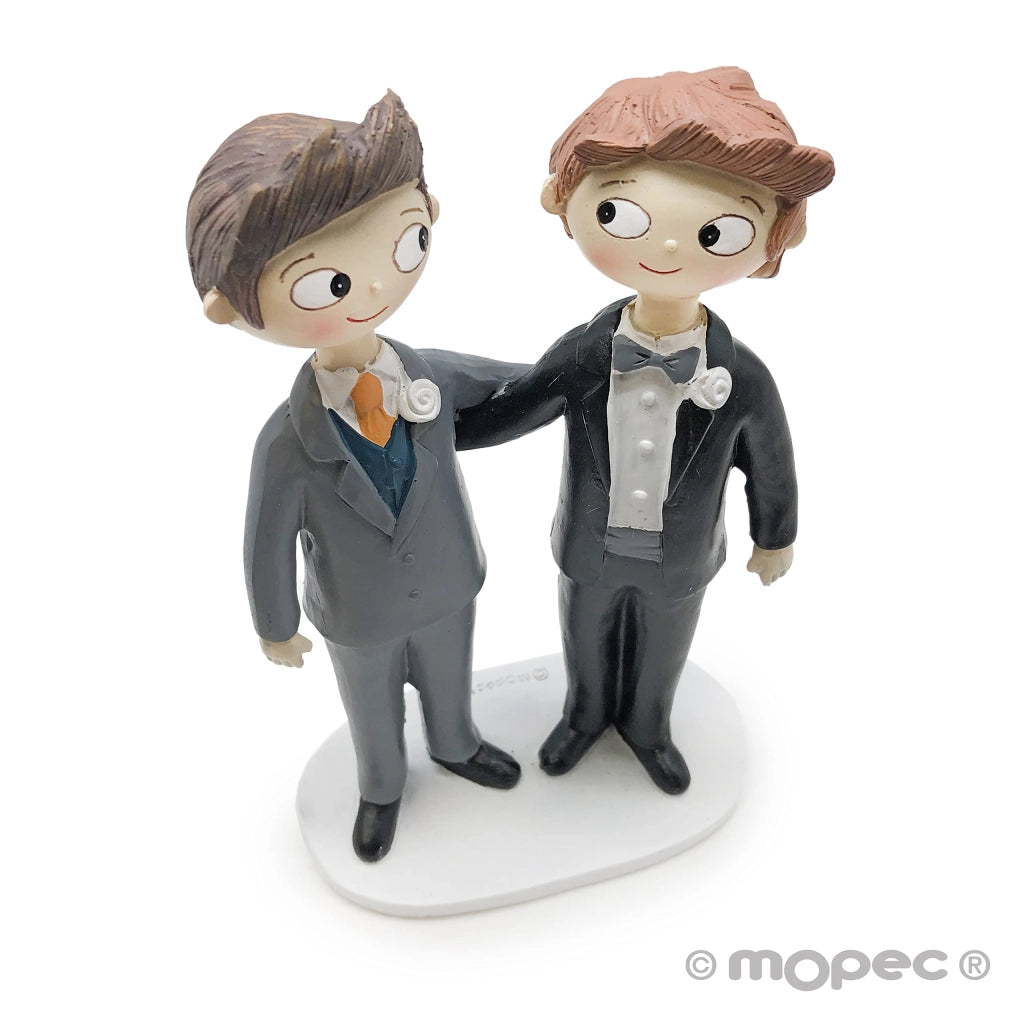 Decorazione per torta "Sposi", Pop & Fun, resina, 21 cm