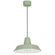Lampada a sospensione loft Class verde Ø36 E27 Luminex