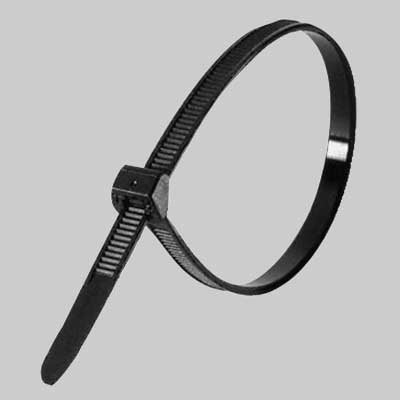 FASCETTA DI CABLAGGIO - mm 7,6x365 - nera - 100 pezzi - MADE IN ITALY