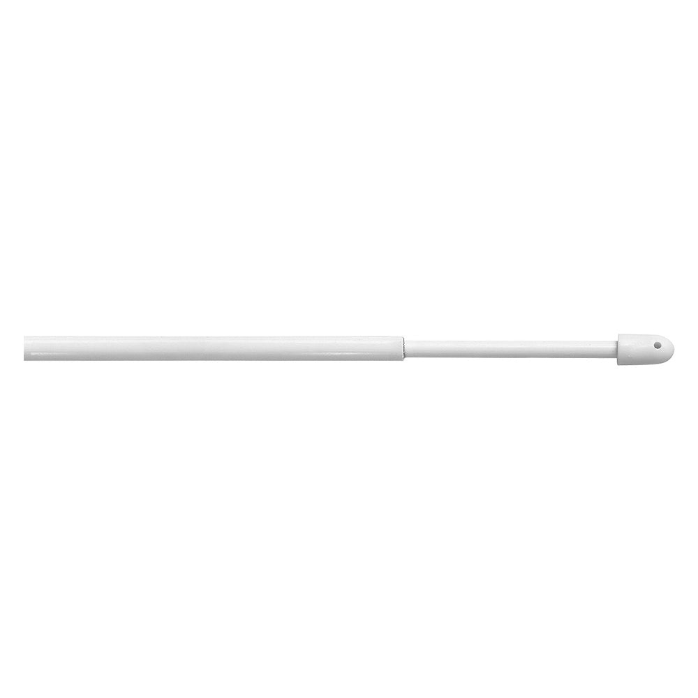 STANGHETTA TONDA A VITE 'BERLINO' Ø 13 mm. - cm 120 > 150 - bianco - blister 1 pz  - ERREBI