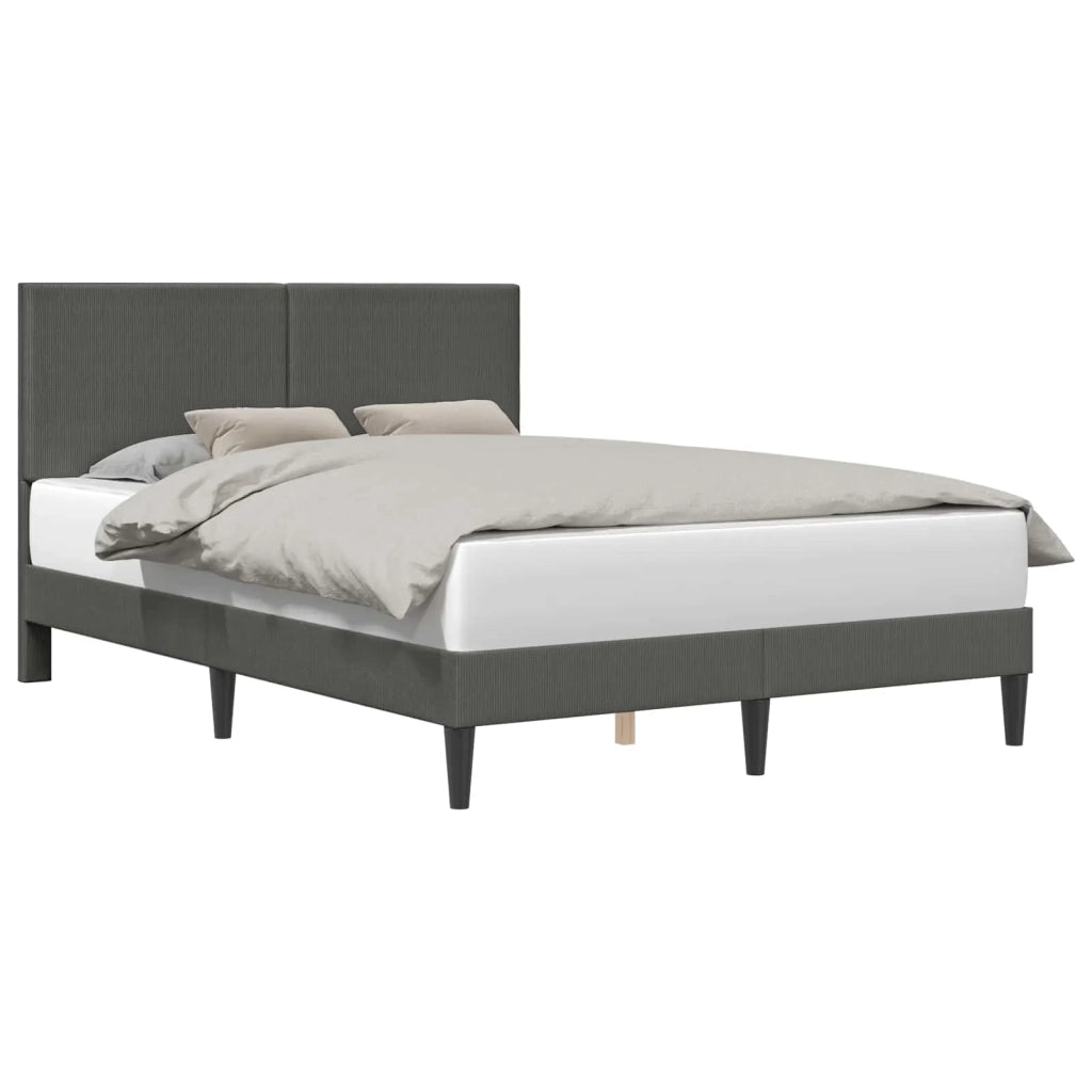 Struttura del letto Grigio Scuro 120 x 200 cm Tessuto in Cords 42027725
