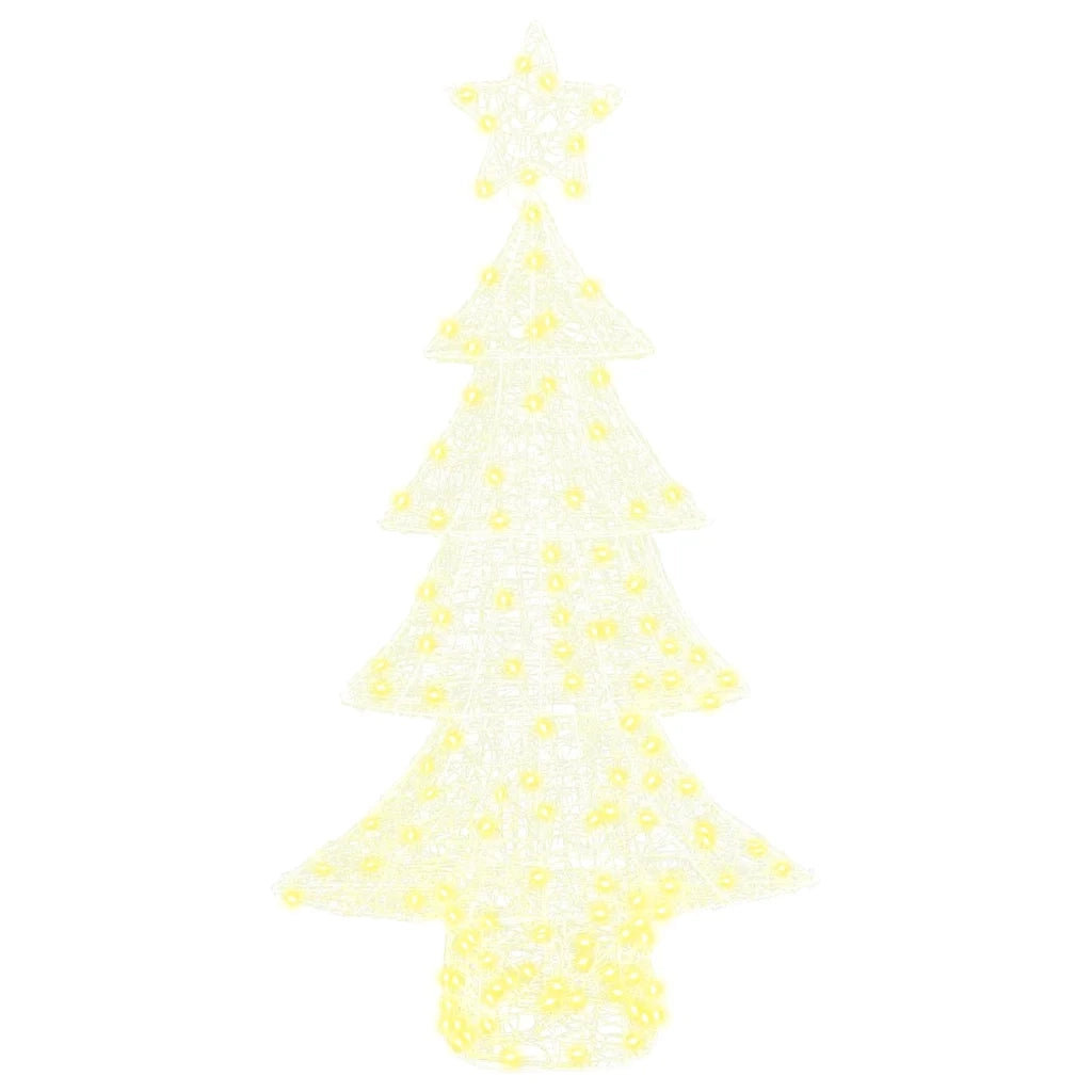 Albero di Natale | Decorazioni natalizie con 160 LED Bianco caldo 150 cm Acrilico