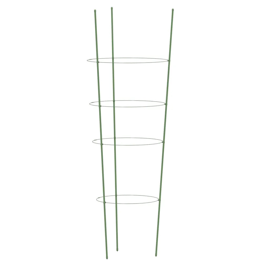 Set di 5 supporti per piante da giardino 30 x 90 cm struttura robusta per uso esterno in acciaio verde 02_0046629