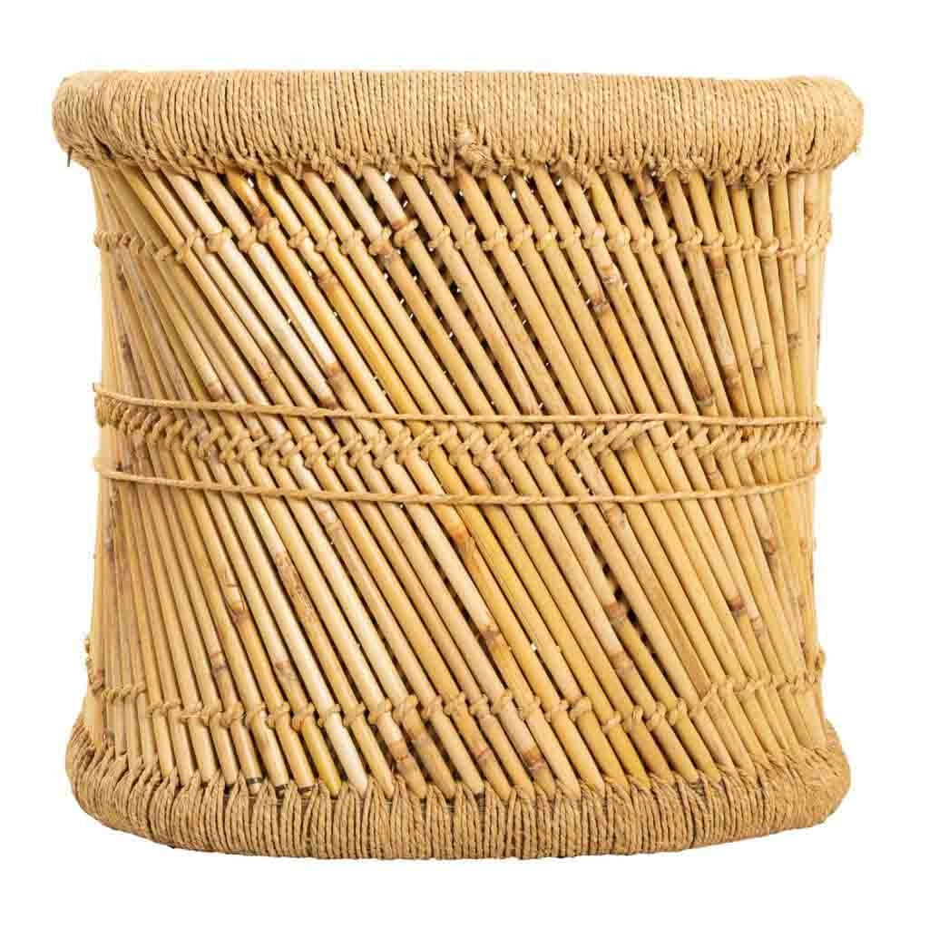 Tavolino in bambù marrone 79x48x45h