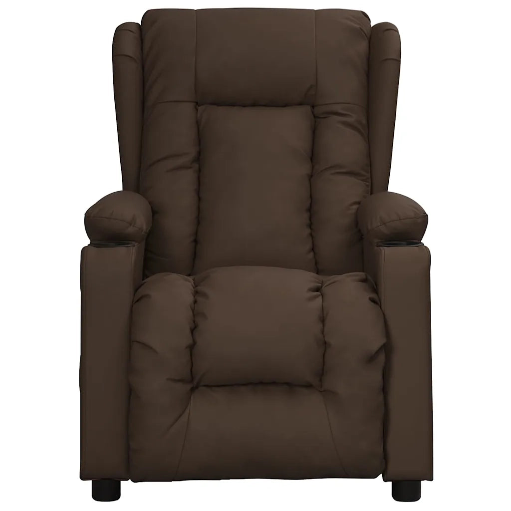 Divano Sedia-Poltrona Massaggiante Marrone in Similpelle 403618