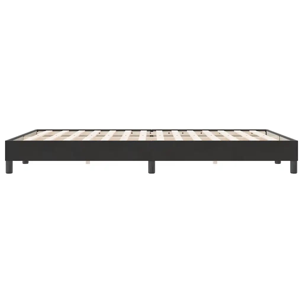Letto a Molle senza Materasso Nero 160x220 cm in Velluto 3315881