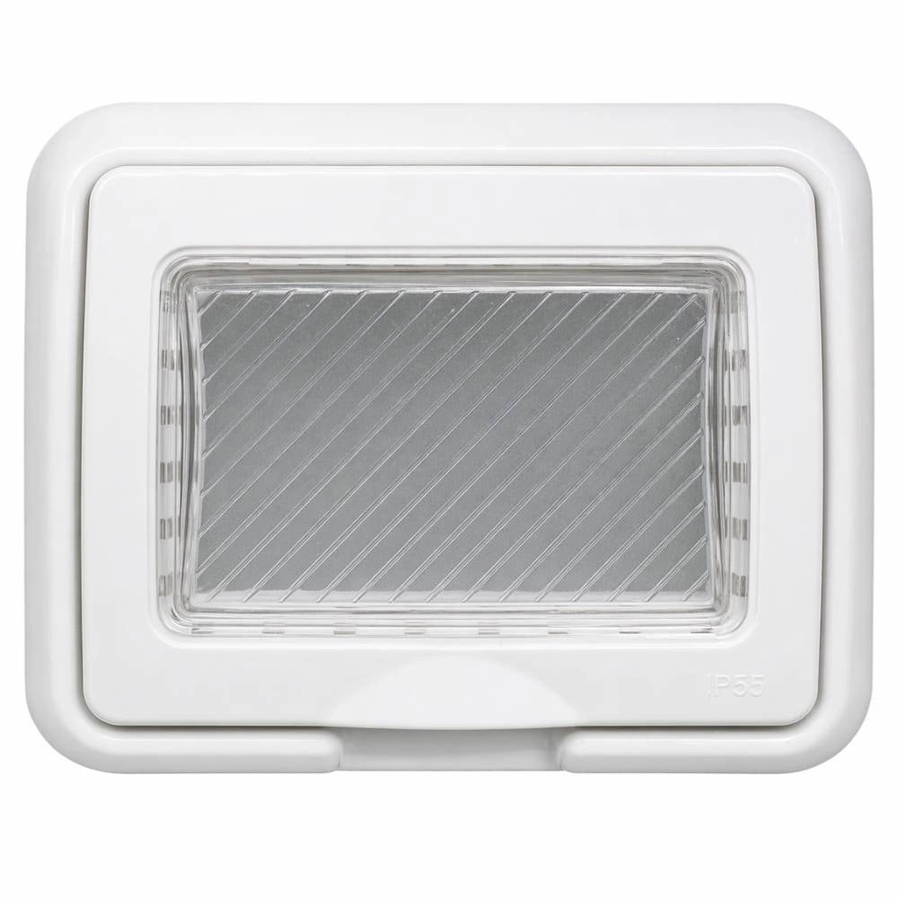 Coperchio ip55 bianco compatibile matix per protezione elettrica *** numero pezzi 2, confezione 1