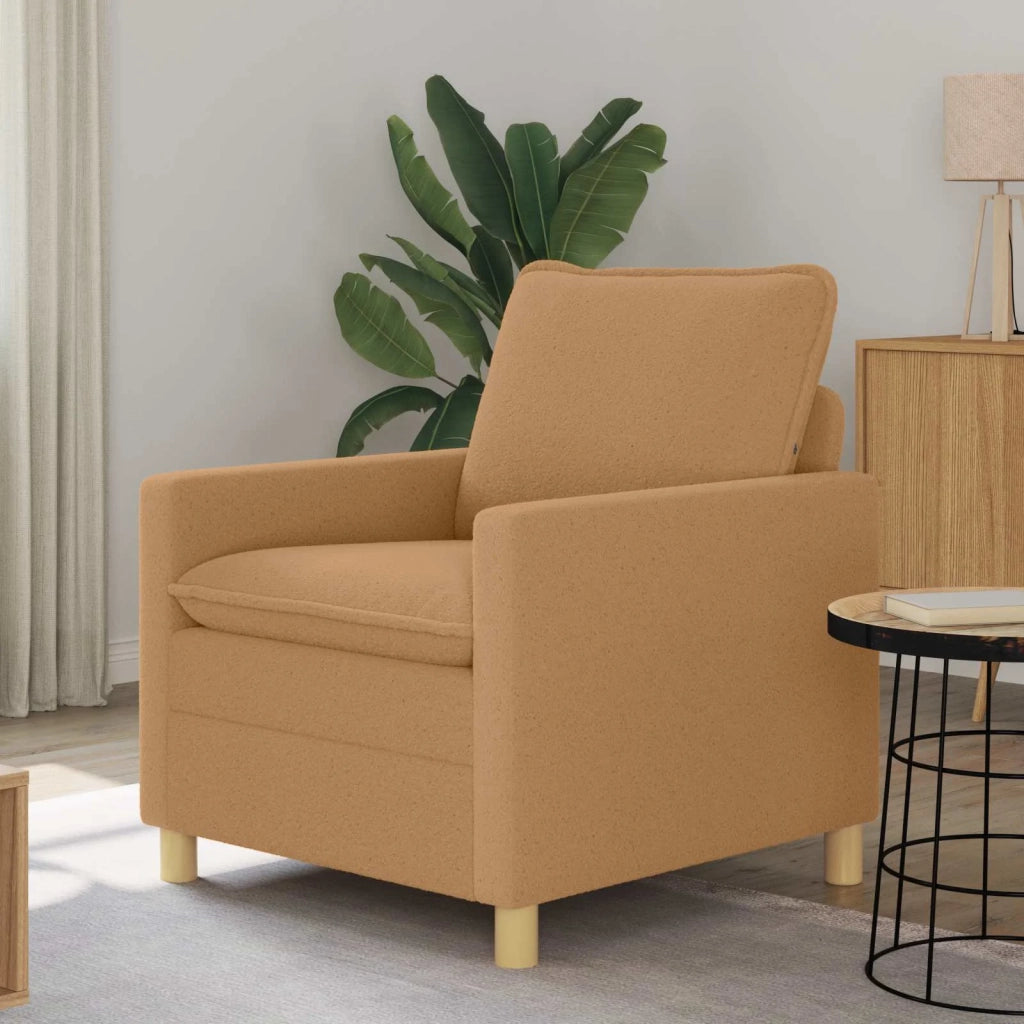 Divano | Divano da soggiorno | Sofa Beige 76 x 81 x 87,5 cm Tessuto