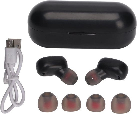 Orecchini Bluetooth 5.0 con Blocco del Rumore e Traduzione in Tempo Reale di 84 Lingue - Adatto per Viaggi e Apprendimento di Lavoro - Nero