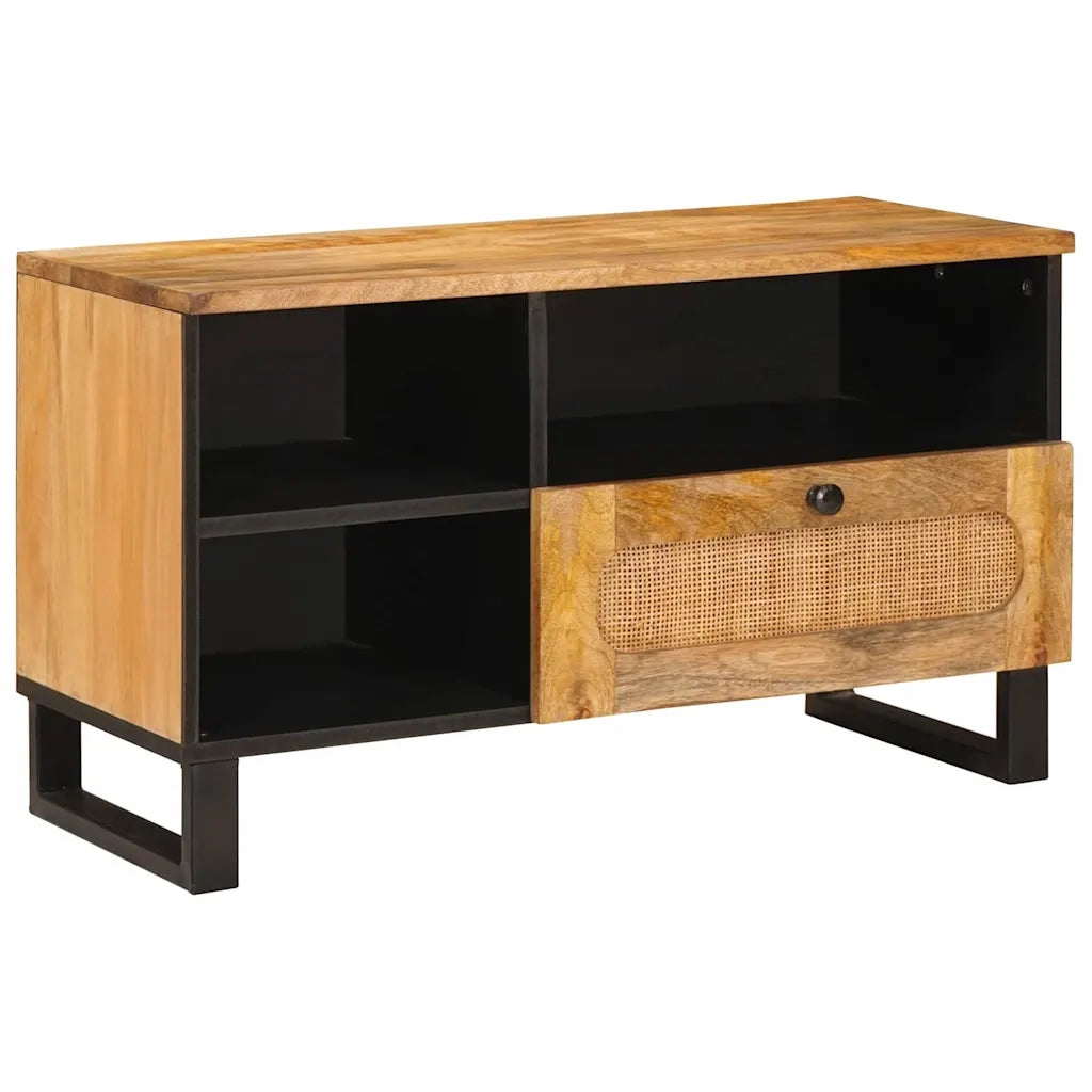Mobile TV Marrone 80 x 33 x 46 cm Legno di mango massello 4018061