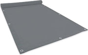 Ombrellone solare, zonnetenda, protezione dal vento, 2 x 2,5 m, 99% ombreggiamento con occhielli, impermeabile, ombrellone solare, ombrellone solare, con cavi di tensione, per giardino, balcone e terrazza, colore chiaro grigio.