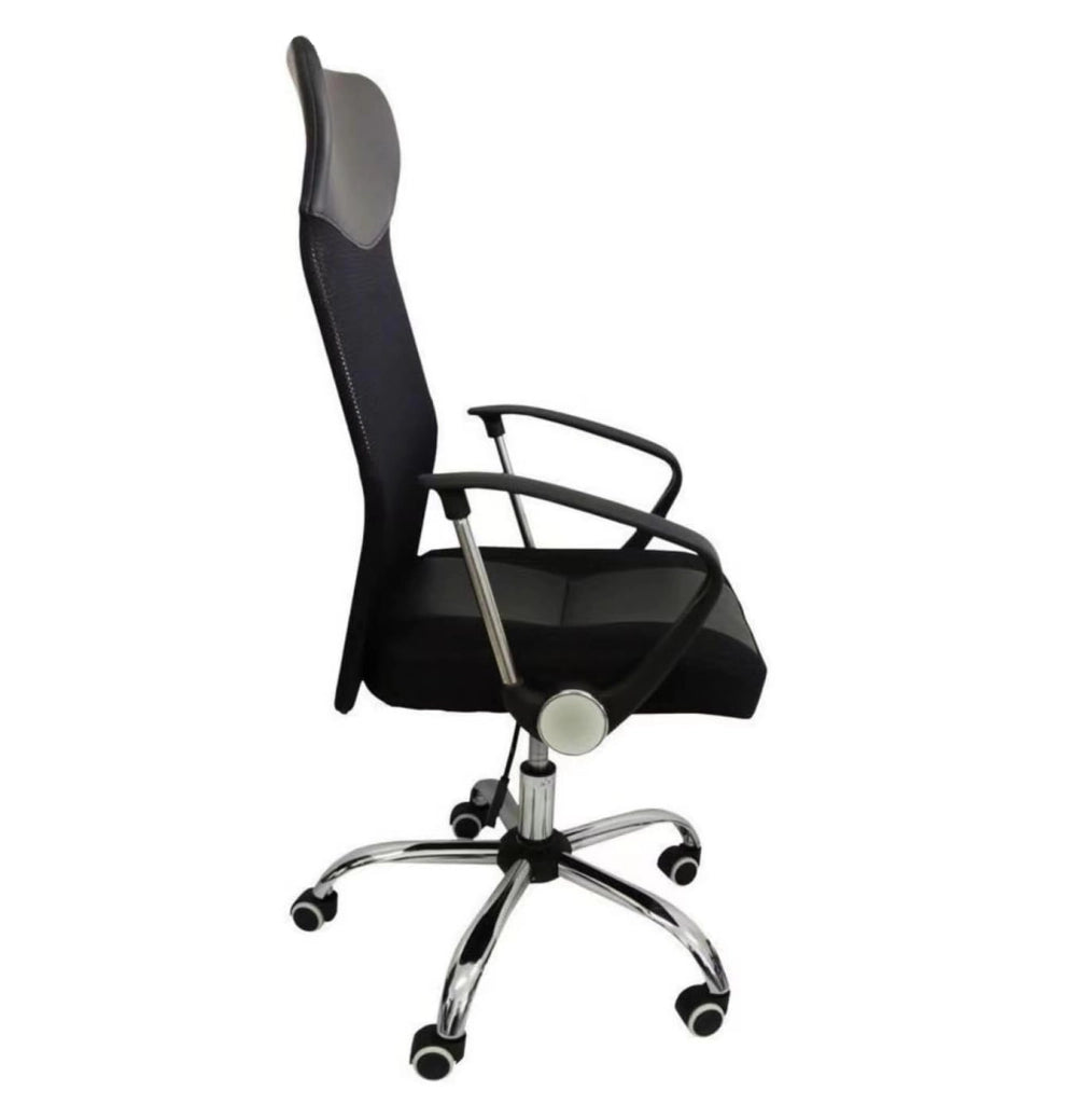 Sedia da ufficio scrivania con Rotelle Girevoli e braccioli ergonomica. reclinabile e con altezza regolabile imbottita e rete traspirante 950A