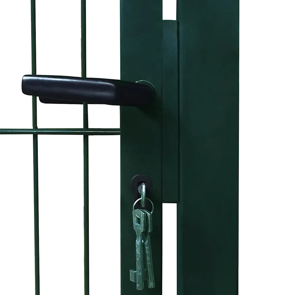 Cancello per Recinzione 2D (Singolo) Verde 100x180 cm 141752