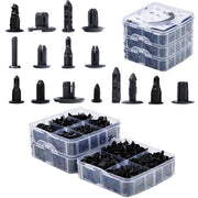 Set di Rivetti Auto Rosfix – 620 Pezzi in Scatola di Plastica | Nylon Resistente, Nero