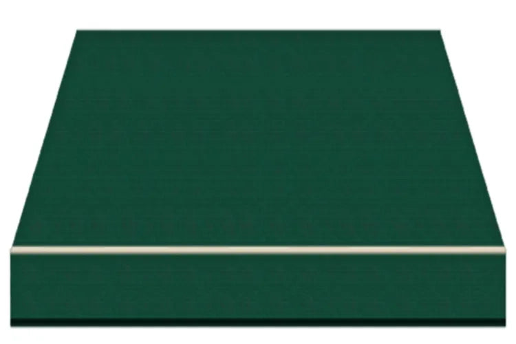 Tenda da Sole a Bracci Estensibili Tempotest Para', col. Verde 5, Largh. 3,6m x Sporgenza 2.85m con Mantovana Ondulata - Arganello Destro