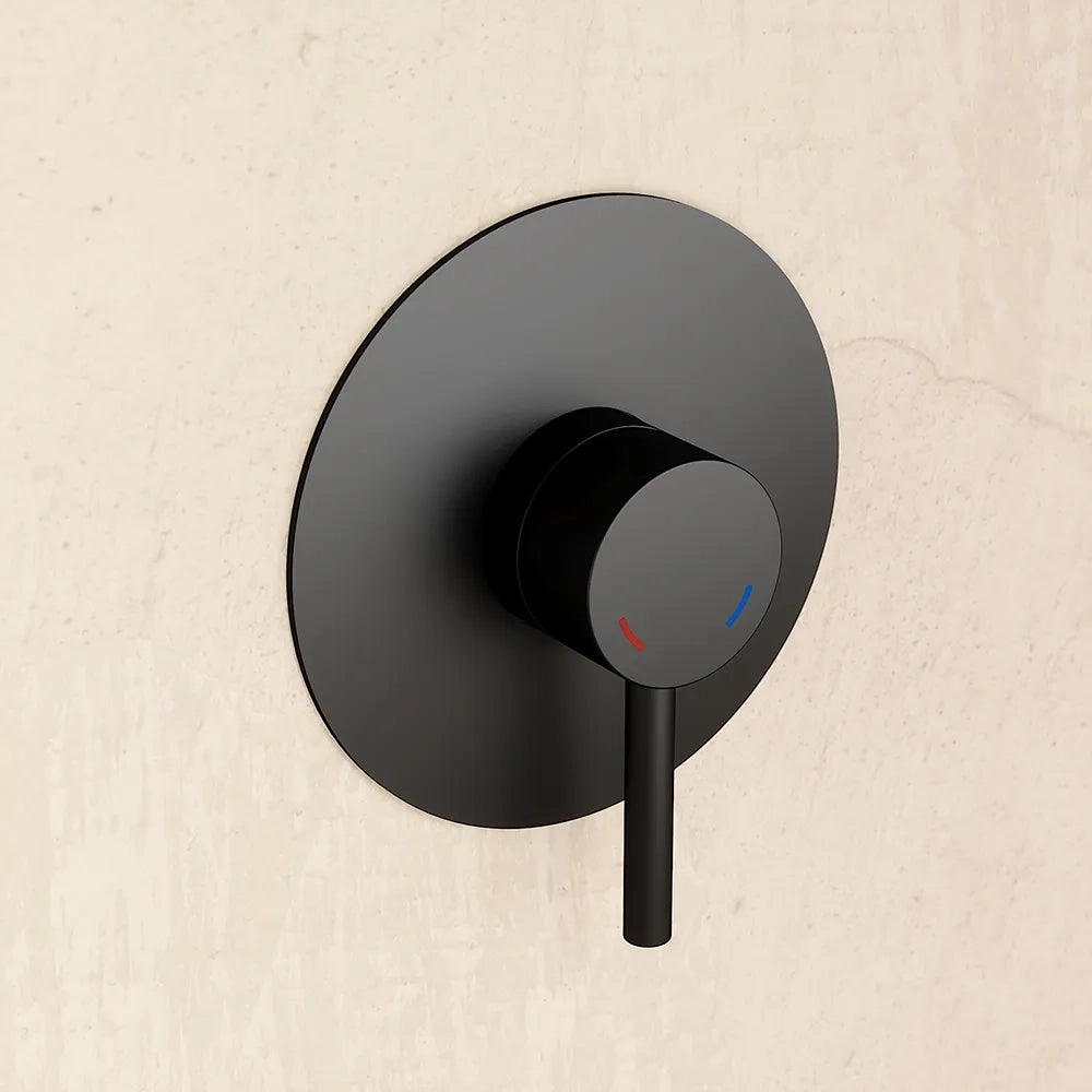 Set miscelatori: lavabo alto bidet senza scarico e incasso doccia monocomando nero opaco | Bette