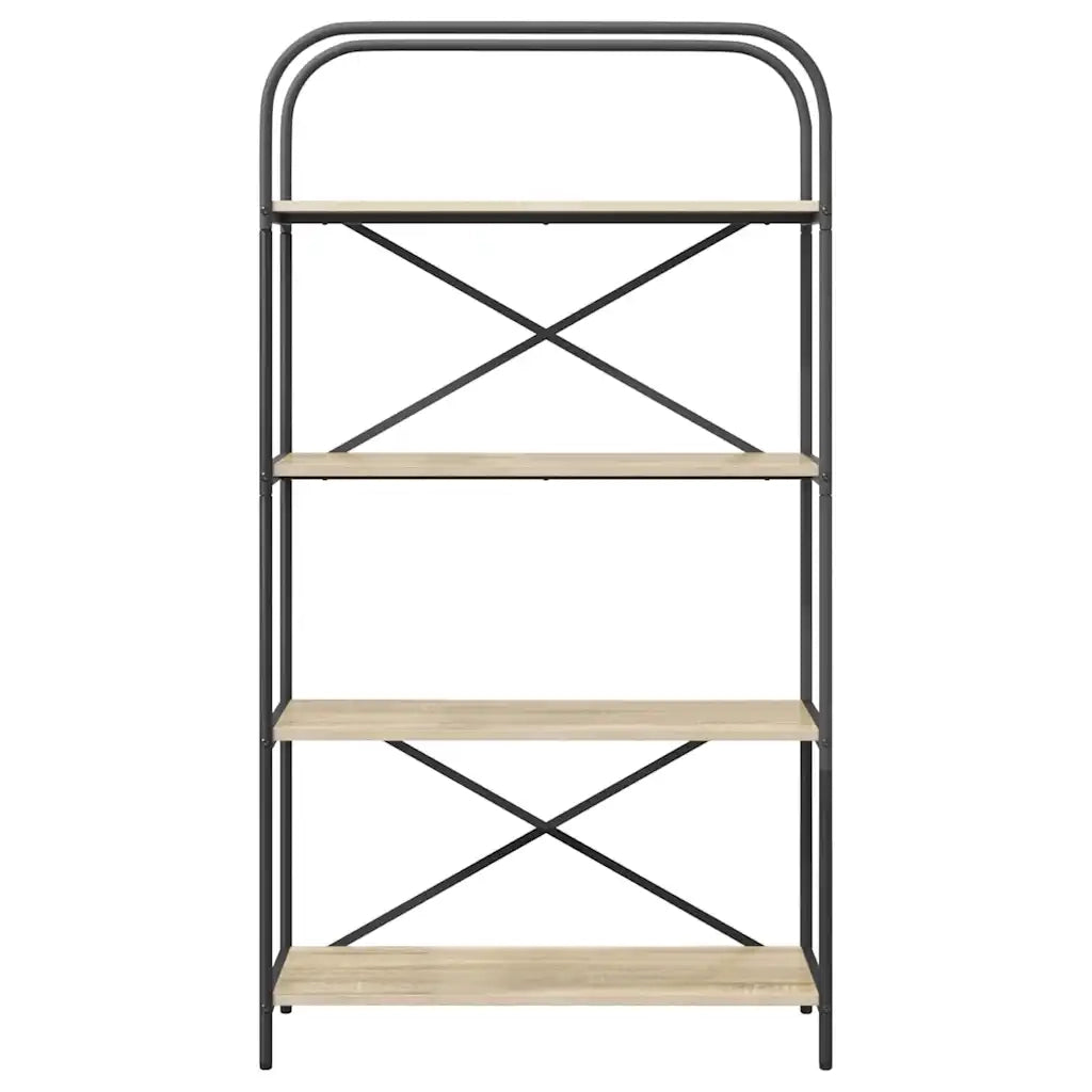 Libreria-Scaffale per Libri-Mobile di Stoccaggio Rovere Sonoma 80 x 30 x 146 cm Legno multistrato 959625