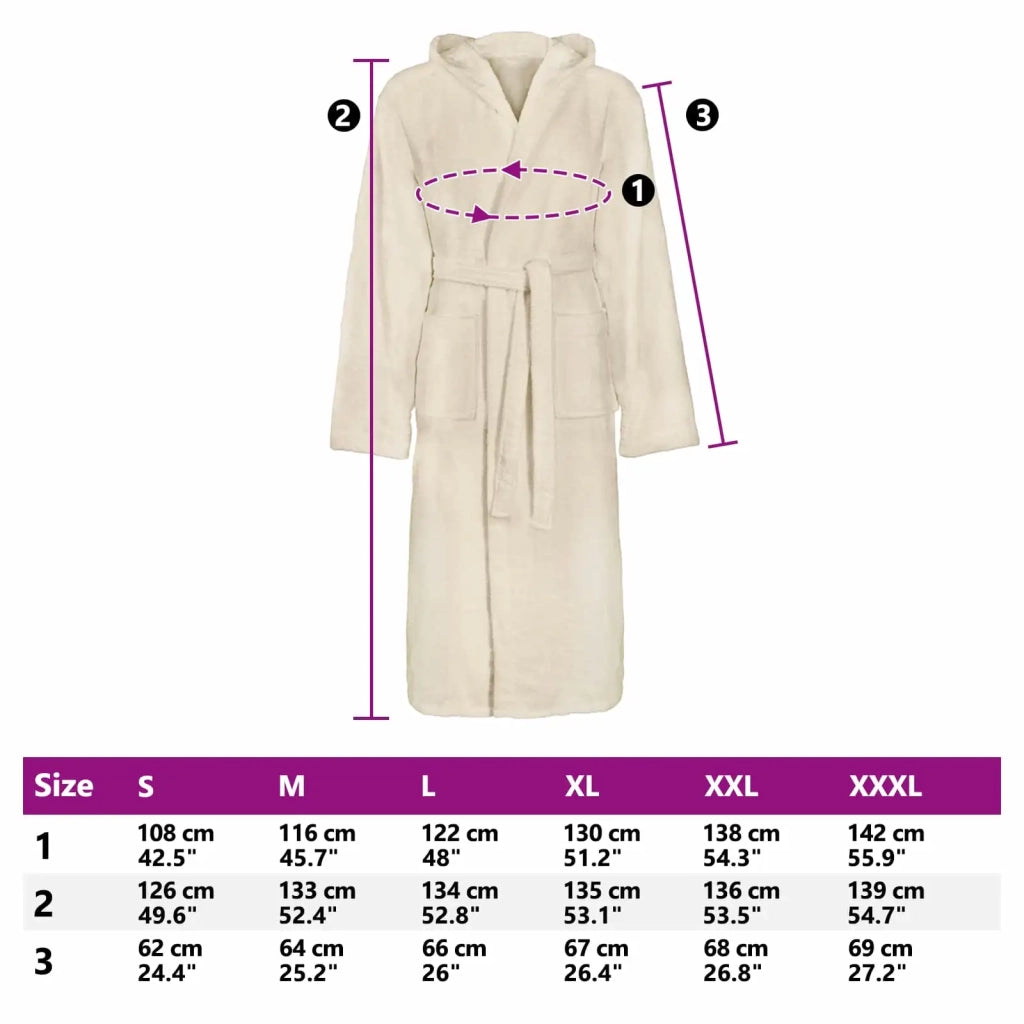 Accappatoio KINN Crema XXXL Cotone 4100810