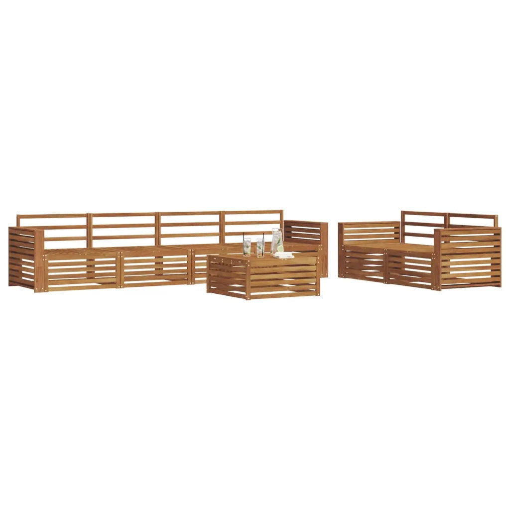Set di divani da esterno 7 pcs Naturale 3373064