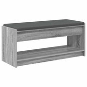 Panca per ingresso con cuscino Sonoma grigia 103 x 38 x 45 cm