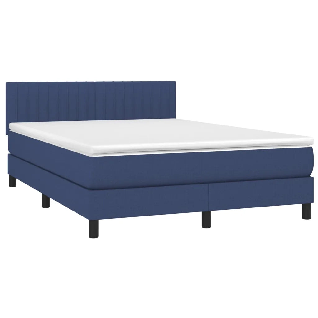 Giroletto a Molle con Materasso Blu 140x200 cm in Tessuto 3140223