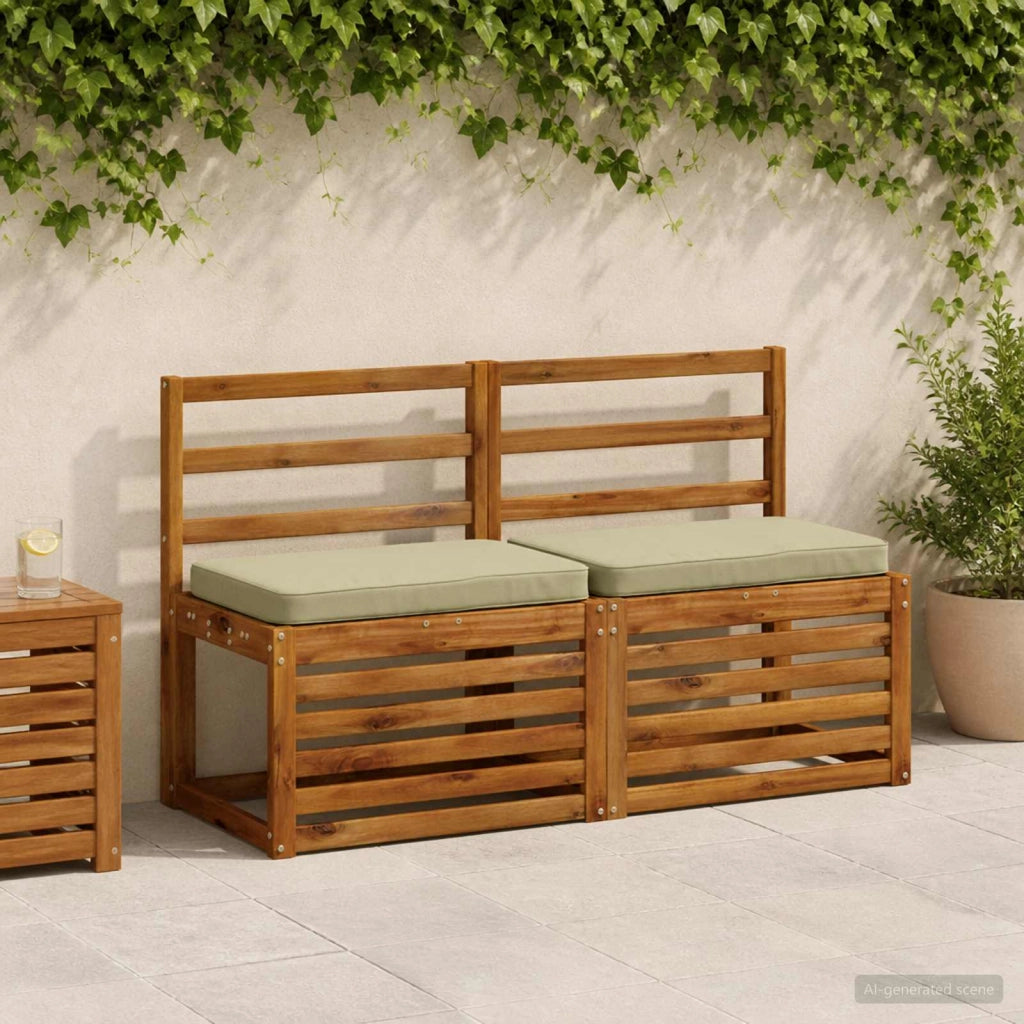 Cuscini per Panchina a 2 Pezzi VUGHT 2 pcs 100% Poliestere 950997