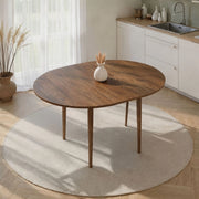 Bee, Tavolo Allungabile Allungabile, 100x100x75h cm Marrone Noce