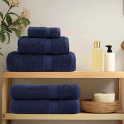 Asciugamano per Ospiti SOLUND 4 pcs Blu navy 15 x 21 cm 550 gsm 137249