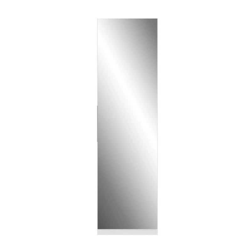Scarpiera Nyx colore bianco con anta a specchio reversibile